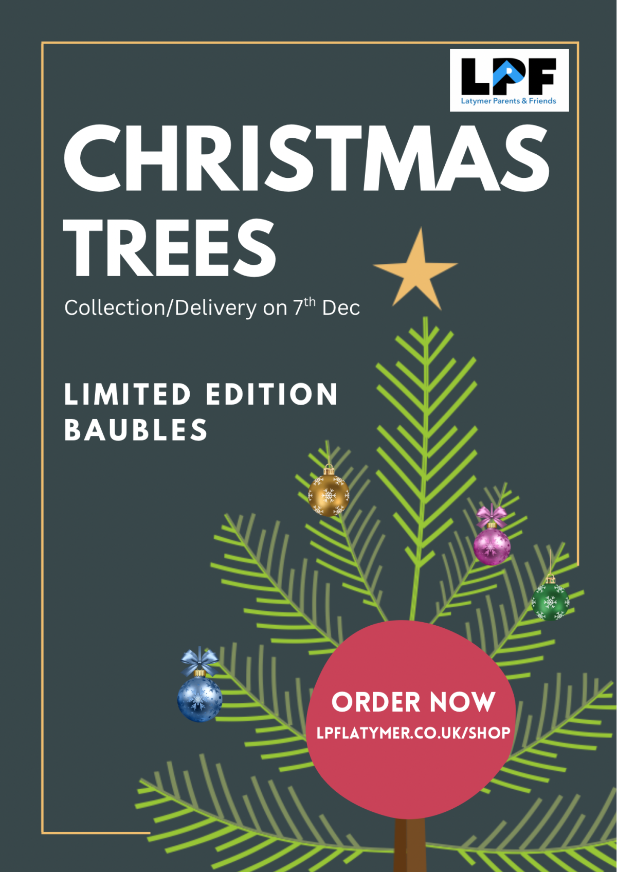 🎄 LPF Christmas Tree Sale – Last Chance to Order!